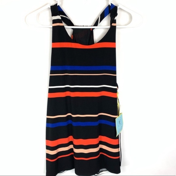 CeCe Tops - CeCe Striped Halter Tank